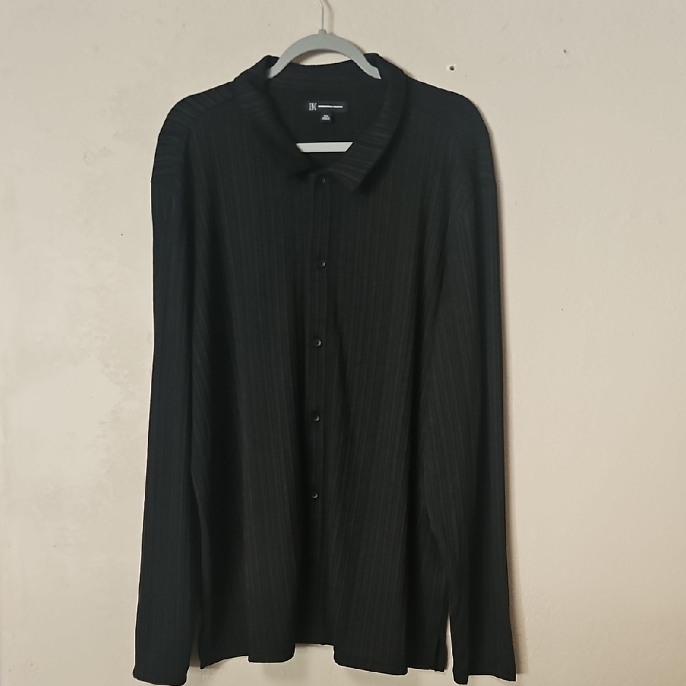INC International Concepts Men’s Black Pinstripe Dress Shirt